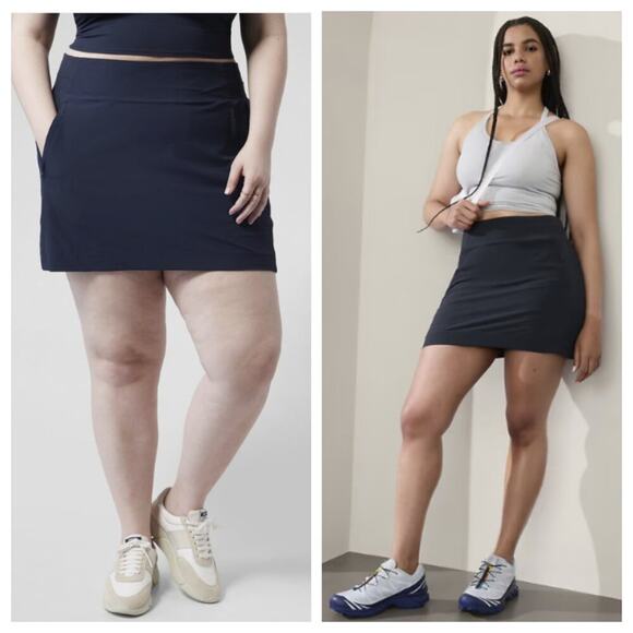 Athleta Women's Brooklyn Mid Rise 16" Skort Blue Plus Size 26 - Picture 1 of 9